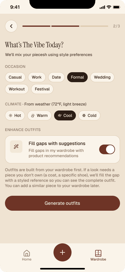 Insprii occasion picker